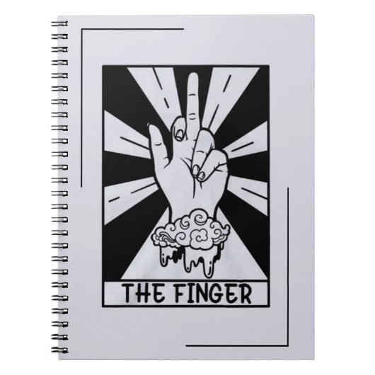 De Vinger - Tarot Kaart Notitieboek (Voorkant)