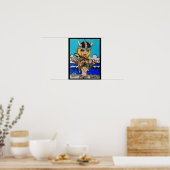 De vingerafdruk van de kleuterschool "Viking" Poster (Keuken)