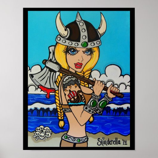 De vingerafdruk van de kleuterschool "Viking" Poster (Voorkant)