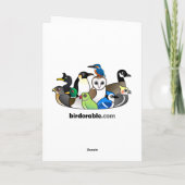 De Vink van Gouldian van Kerstmis Feestdagen Kaart (Achterkant)