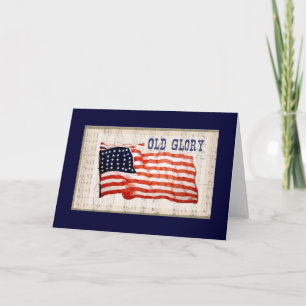 De vintage 4 Kaart van de Vlag van de "Oude