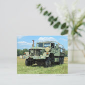 De vintage 6X6 Militaire Vrachtwagen van het Briefkaart (Staand voorkant)