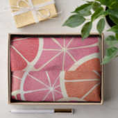 De vintage achtergrond van de grapefruit tissuepapier (Geschenk)