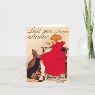 De vintage Antiek Melk Theophile Steinlen van het Kaart