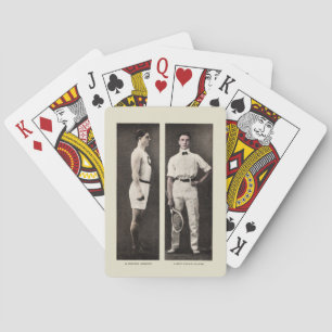De vintage Atleet van de Universiteit van de Pokerkaarten