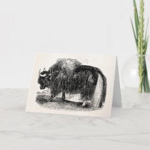 De vintage Aziatische Retro Dierlijke Illustratie Kaart