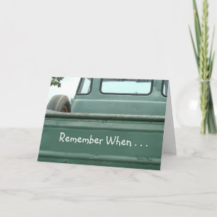 de vintage Bestelwagen Truck2 #1- past aan Kaart