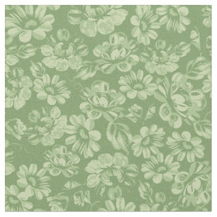 De vintage Bloemen Franse Groene Bloemen van het Stof