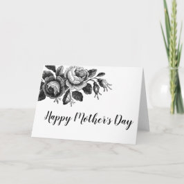 De vintage BloemenKaart van het Moederdag Kaart