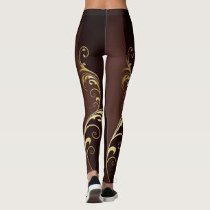 De vintage BloemenLeggings van het Patroon Leggings