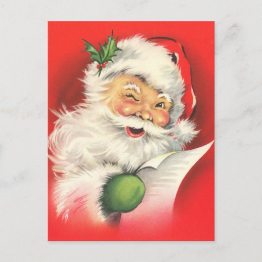 De vintage Briefkaarten van Kerstmis van de (Voorkant)