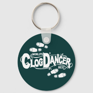 De vintage Danser die van de Belemmering Schoenen Sleutelhanger
