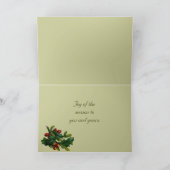 De vintage draagt Kerstkaart Feestdagen Kaart (Binnen)