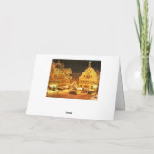 De vintage Duitse markt van Kerstmis Feestdagen Kaart (Achterkant)