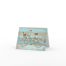 De vintage Fiets Lege Notecard van de Kruiser van