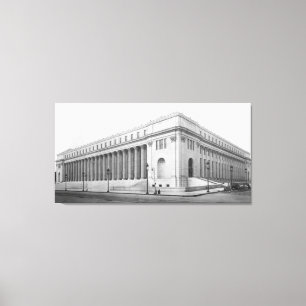 De vintage Foto van het Postkantoor van James Canvas Afdruk