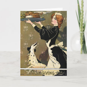 De vintage Gelukkige Kaart van de Thanksgiving