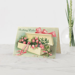 De vintage Gelukkige kaart van de Verjaardag