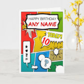 De vintage Grappige Boek Gepersonaliseerde Kaart (Gele Bloem)