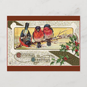 De vintage Groet van het Briefkaart van de Klok en