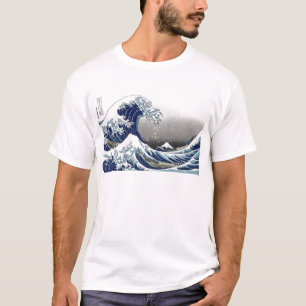 De Vintage, Grote Golf van PixDezines, Hokusai T-shirt