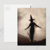 De vintage Heks van de Schaduw Briefkaart (Voorkant / Achterkant)