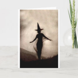De vintage Heks van de Schaduw Kaart