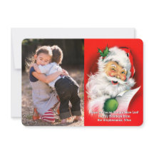 De vintage het Knipogen van Kerstmis Kaart van de