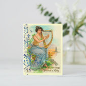 De vintage Ierse Briefkaarten van de Harp (Staand voorkant)