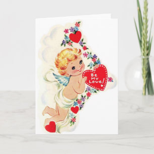 De vintage is Mijn Engel Valentijn van de Liefde Feestdagen Kaart