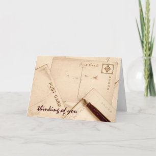 De vintage Kaart van Briefkaarten