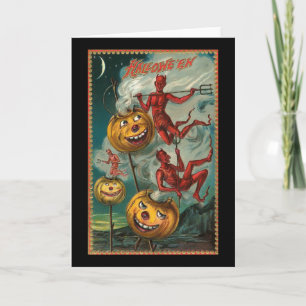 De vintage Kaart van de Duivel