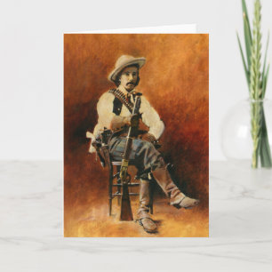 De vintage Kaart van de Groeten van de Cowboy