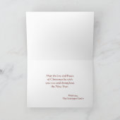 De vintage kaart van de Kerstmisvakantie van (Binnen)