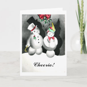 De vintage Kaart van de Kus van Goodnight van