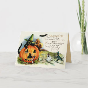 De vintage Kaart van de Mythe van Halloween
