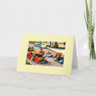 De vintage Kaart van de Nota van de Reparatie van