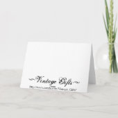 De vintage Kaart van de Thanksgiving (Achterkant)