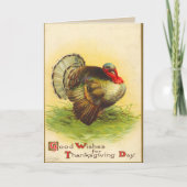 De vintage Kaart van de Thanksgiving (Voorkant)