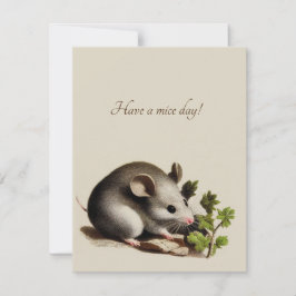 De Vintage Kaart van de Valentijn van de Muis van 