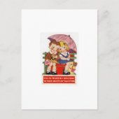 de vintage kaart van de Valentijnsdag (Voorkant)