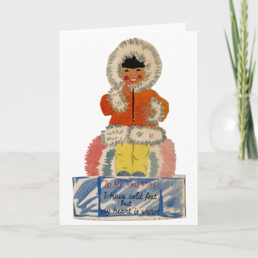 DE VINTAGE KAART VAN DE VALENTIJNSDAG (Voorkant)