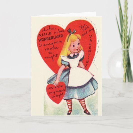 De vintage Kaart van de Valentijnsdag van het (Voorkant)