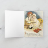 De vintage Kaart van Halloween (Binnen)