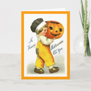 De vintage Kaart van Halloween