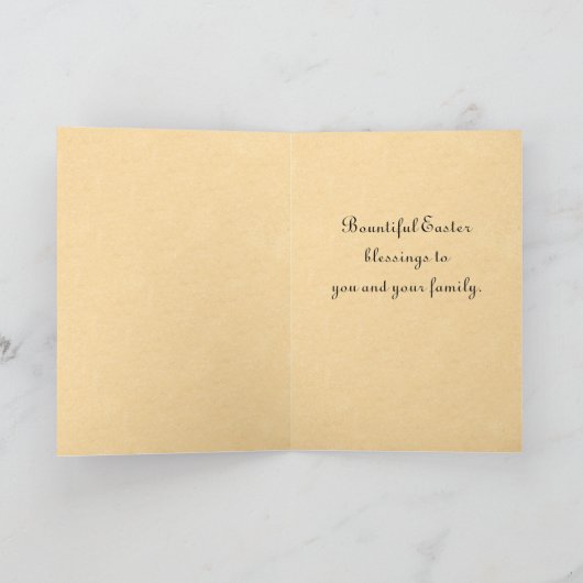 De vintage Kaart van het Lam van Pasen (Binnen)