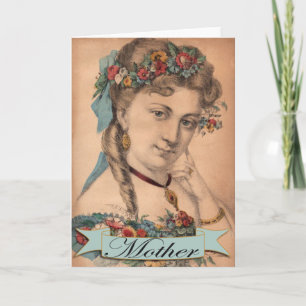 De vintage Kaart van het Moederdag