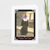 De vintage Kaart van het Nieuwjaar (Voorkant)