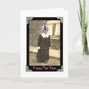 De vintage Kaart van het Nieuwjaar