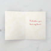 De vintage Kaart van het Paar van Valentijn (Binnen)